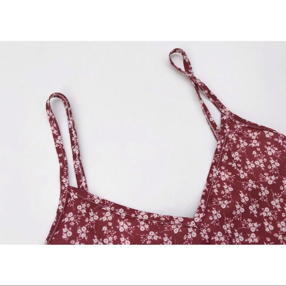 1 LARGE LEFT ππRed Ditsy Floral Sundress - Picture 5 of 10